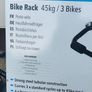 Bicycle rack (for 3 bikes). Image 3