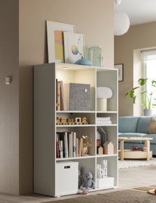 IKEA VIHALS Shelving unit with 6 shelves,95x37x140 cm