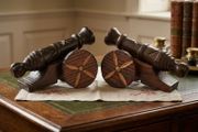 2 X 10" Wooden Desk Cannons