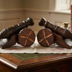 2 X 10" Wooden Desk Cannons