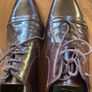 Kurt Geiger Oxford Leather Laced Shoes - Grape Colour- Size 42 Image 7