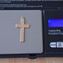 375 yellow  gold cross pendant Image 8