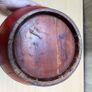 Vintage Chinese Red Lacquer Wood Rice Basket Food Carrier Bowl Image 8