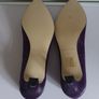 CEFALU Ladies Purple Leather Court Shoes Heels New In Box Size EU37 UK4 CAN POST Image 2