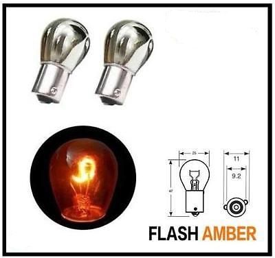 X2 Chrome amber indicator bulbs