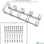 NEW SALE | 5 Bike Stand Floor or Wall mounted bike rack for garage Bicycle Parking rack Cycle Storage Locking Stand Image 3
