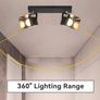 LED Ceiling Spotlights, Black Industrial 2 Way Spot Light, Indoor Angle Adjustable Ceiling Down Light Image 4