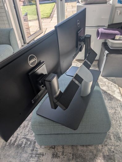 Dell Monitors x 2 with Dual Stand