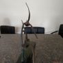 Art deco Bronze swallows , 1930s signed Image 3