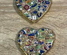 Beautiful Handcrafted China Mosaic Heart Magnet