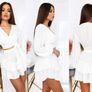 white top and skirt Image 2