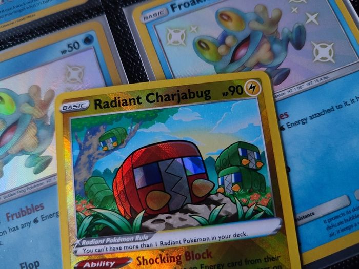 Radiant Charjabug ! Ultra Rare ! from Crown Zenith Set ! 2023 ! Pokemon Card !