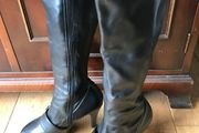 Pre-loved Long Black Boots - Size 4
