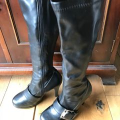 Pre-loved Long Black Boots - Size 4