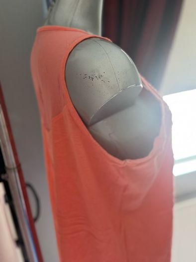 Yessica orange embroidered with beads top size XL UK18/20 EU46/48 Postage included