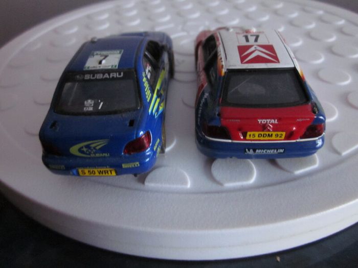 Two WRC Toy Rally Cars