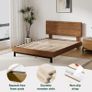 Super King Size Platform Bed with Mattress - Excellent Condition Image 2
