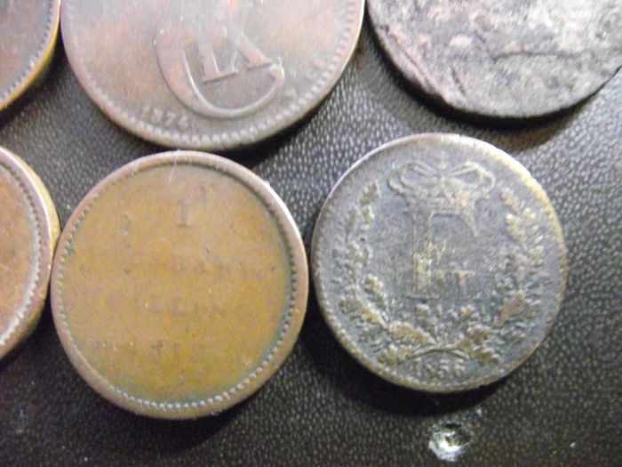 Lot Of Old Danish Coins (1813-1874)