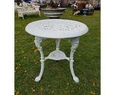 Cast Iron Table  Ornate Style N