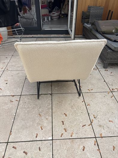 Beautiful  Boucle Summer white chair