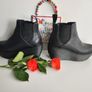 Dr Doc Martens platform black Aerial wedges chunky sole boots UK4 US6 EU37 Image 7