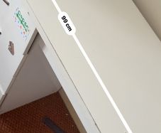 white desk
