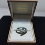 18ct white gold diamond and emerald dress ring Image 3