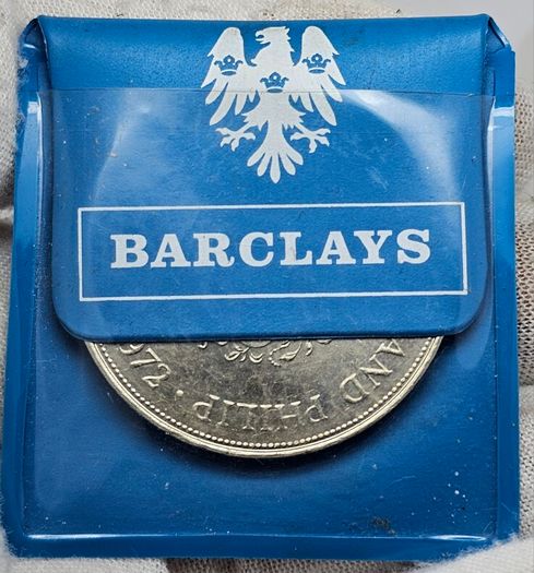 Great Britain 1972 EP Crown in Barclays Holder