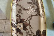 Vintage from the 1970s 47.5 x 21.5 CMS. Tray Fibreglass Arnold Designs Ltd, Chalford Gloss - Tray - Flowers