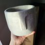 Concrete ceramic decorative pot with face 16cm NEW Image 5