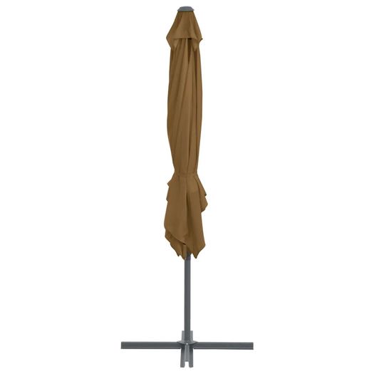 Outdoor Umbrella with Portable Base Taupe
