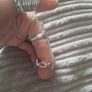 silvertone heart ring Image 4