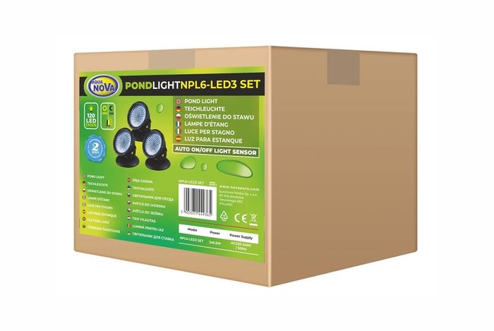 Aqua Nova NPL6-LED3 3x6.5W LED Pond Light