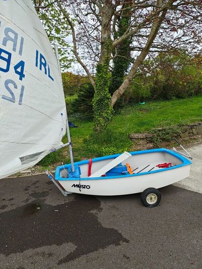 Optimist sailing boat