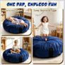 Sensory Crash Pad for Kids, Autism Crash Mat for Jumping, Climbing&Playing Crash Pad with Handles & Anti-Slip Bottom,Washable Landing Pad for Autism,Lightweight for Bedroom/Classroom/Sensory Room Image 7