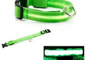 LED USB Glowing Dog Collar Rechargeable Luminous Collar Adjustable large Dog Night Light Collar Pet Safety Collar