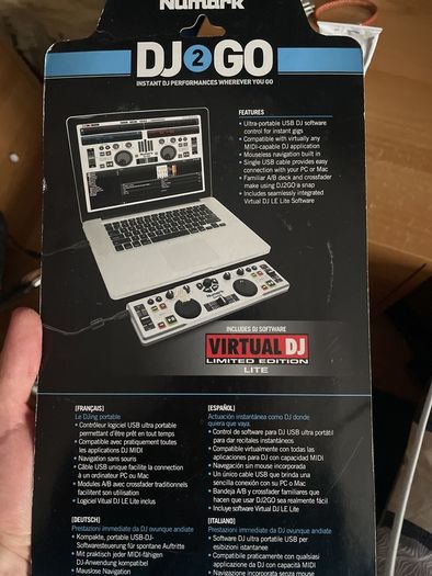 Numark DJ2GO Pocket DJ Controller New in Packaging with Virtual DJ LE