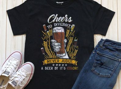 Cheers to diversity beer t-shirt