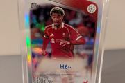 Hugo Ekitike Liverpool FC Topps Autograph card