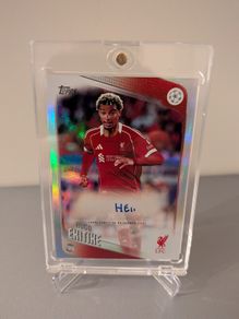 Hugo Ekitike Liverpool FC Topps Autograph card