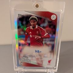 Hugo Ekitike Liverpool FC Topps Autograph card