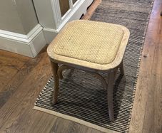 Small french rattan stool