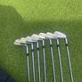 Wishon 555M forged Japanese bladed irons + 50 degree jaws raw Callaway wedge Image 4
