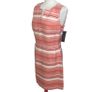 Brand New Tommy Hilfiger Ladies Orange Stripe Fitted Dress Us10 Uk 14 includes postage Image 4