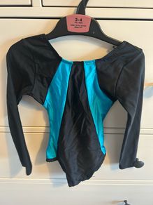 5-6y long sleeve gymnastics leotard & shorts