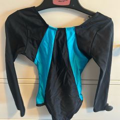 5-6y long sleeve gymnastics leotard & shorts