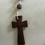 Rare Giant Size Timber Rosary Beads Image 2