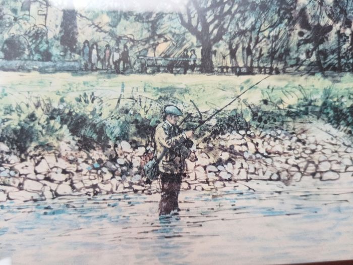 Nice Blarney Castle print in a wooden glazed frame by Paramount Fine Arts, Portadown 34.5 x 42cm
