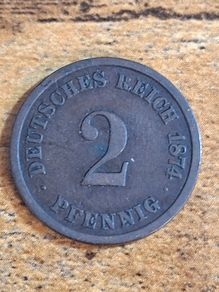 German Empire, Germany, 2 Pfennig 1874 A - free standard postage