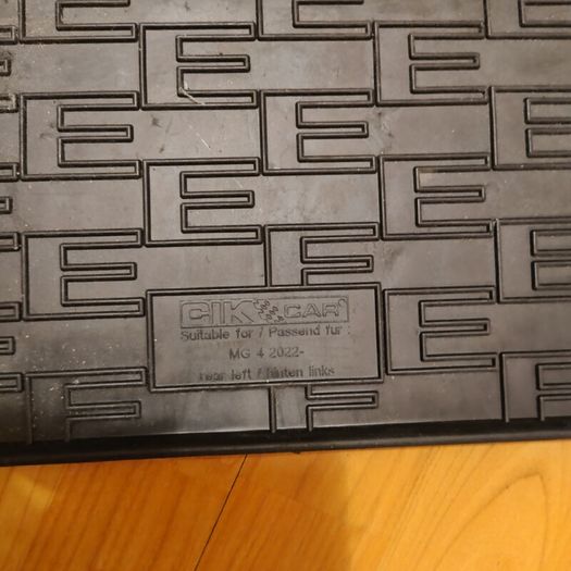CIK-CAR rubber floor mats for MG4 (2022-)
